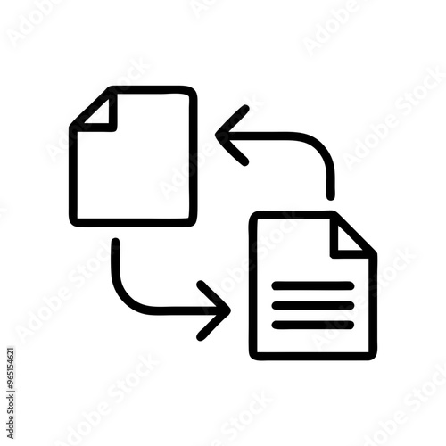Vector business file transfer icon 
