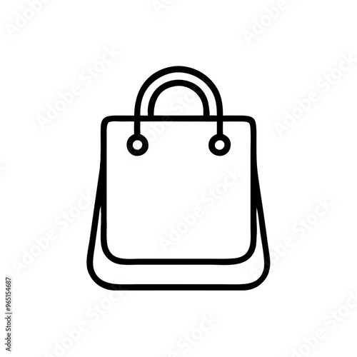 Vector business shopping bag icon