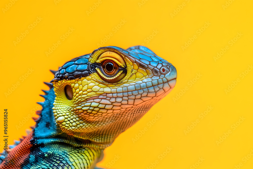 Obraz premium A close up of a lizard with an isolated background