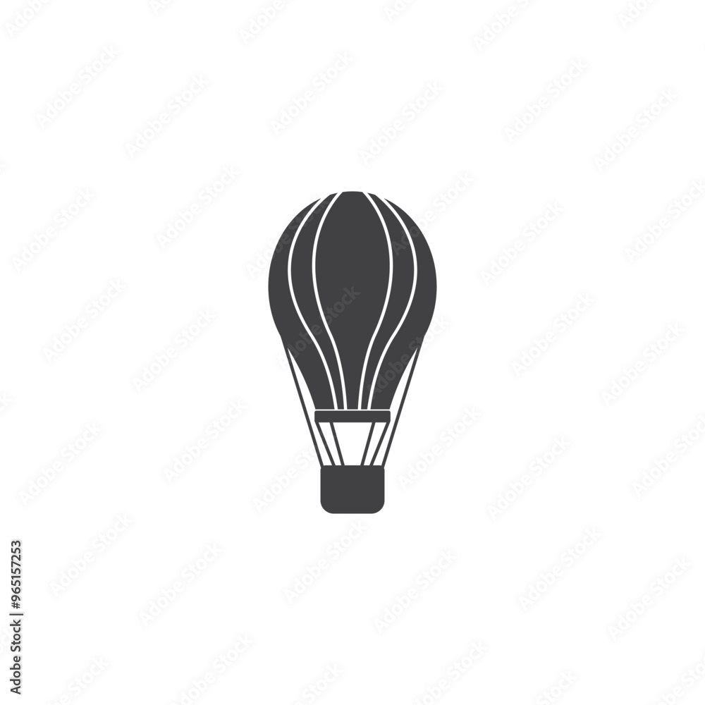 hot air balloon icon vector illustration template hot air balloon icon vector illustration template