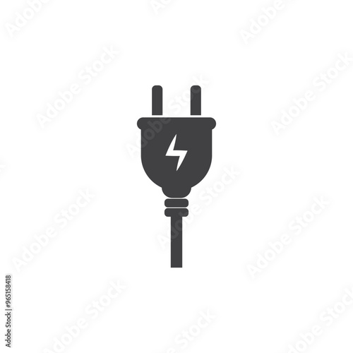 Electric socket icon vector illustration template