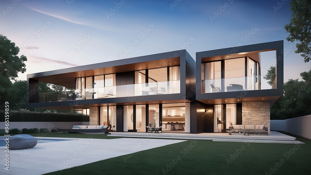 Sleek and Modern House Model Design for Premium Real Estate Ventures | A Cutting-Edge Concept Combining Minimalist Aesthetics, Smart Technology, and Sustainable Living Sleek and Modern House Model Design for Premium Real Estate Ventures | A Cutting-Edge Concept Combining Minimalist Aesthetics, Smart Technology, and Sustainable Living