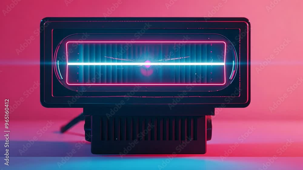 A modern light fixture showcasing vibrant blue and pink colors, A modern light fixture showcasing vibrant blue and pink colors,