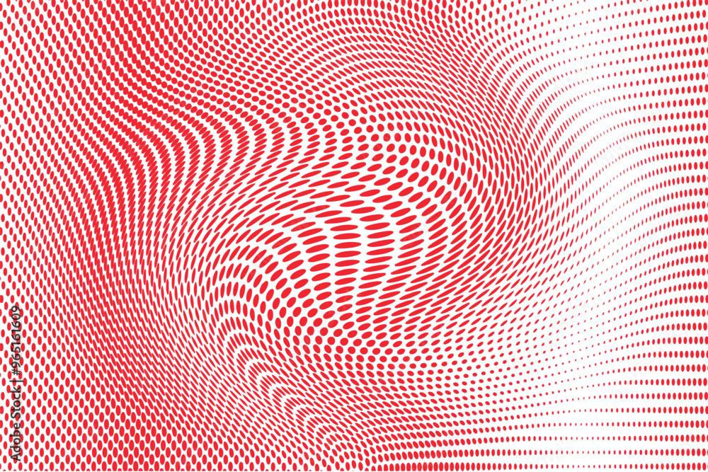 Bright red white polka dot pop art halftone pattern. Vector illustration
Bright red white polka dot pop art halftone pattern. Vector illustration