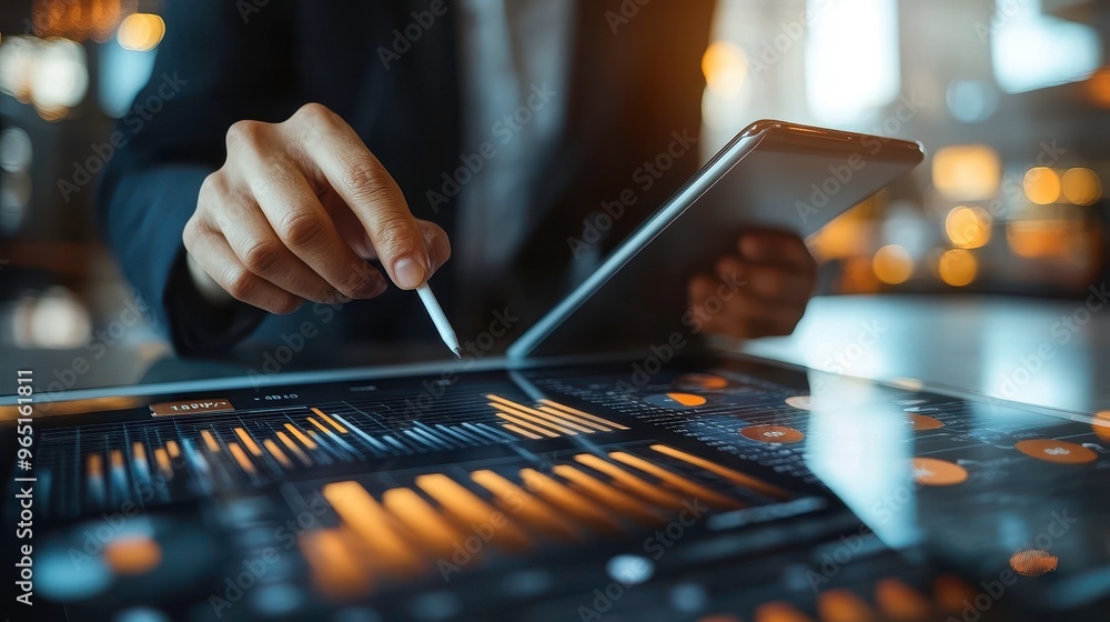 Business plan on a tablet with collaboration tools open for real-time edits Business plan on a tablet with collaboration tools open for real-time edits
