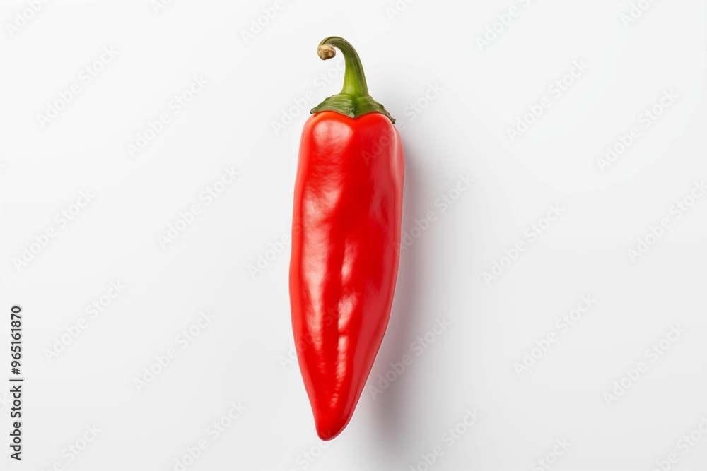 Red pepper isolated on white background. Generative ai Red pepper isolated on white background. Generative ai