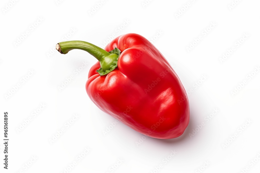 Red pepper isolated on white background. Generative ai Red pepper isolated on white background. Generative ai