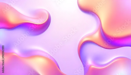 Fluid colors Abstract hologram gradient background suitable for computer wallpaper 