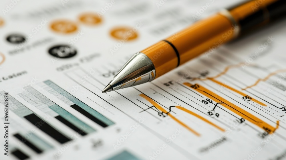 Strategic goals and corporate values highlighted in a business plan document Strategic goals and corporate values highlighted in a business plan document