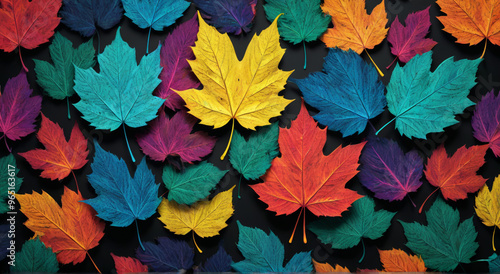 Wallpaper Mural autumn leaves background Torontodigital.ca