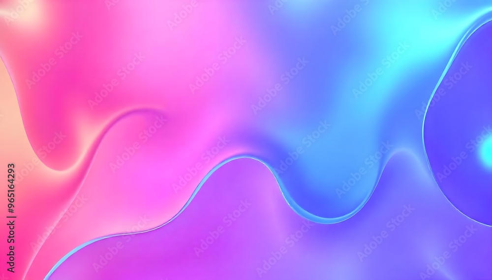 Naklejka premium Fluid colors Abstract hologram gradient background suitable for computer wallpaper
