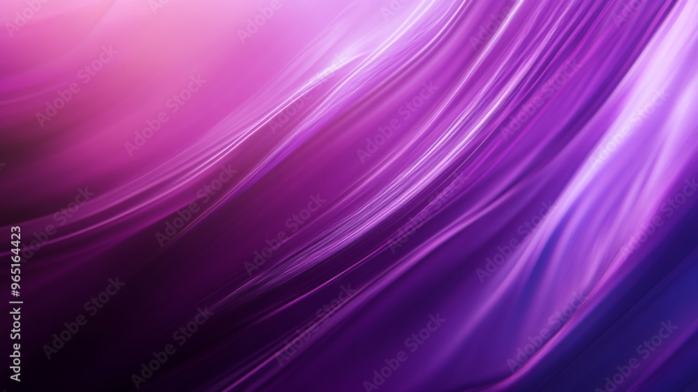 Abstract illustration of flowing purple waves representing light and energy in a vibrant setting Abstract illustration of flowing purple waves representing light and energy in a vibrant setting