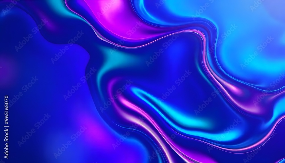 Obraz premium Fluid colors Abstract hologram gradient background suitable for computer wallpaper 
