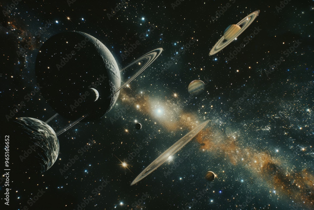 Naklejka premium Beautiful Outer Space View