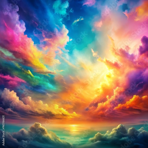 A Dreamy Sunset with Vibran...