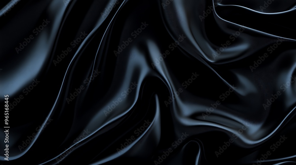 Obraz premium Abstract Black Liquid Swirling