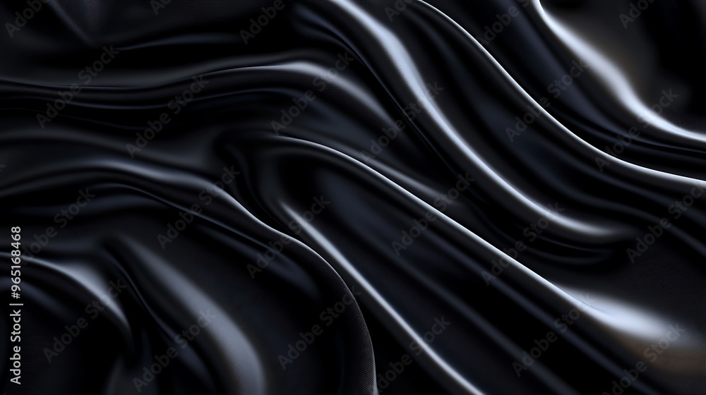 Abstract Black Liquid Swirling Abstract Black Liquid Swirling