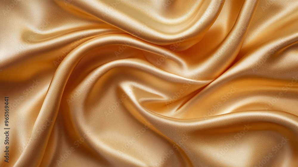 Fototapeta premium Golden satin fabric background