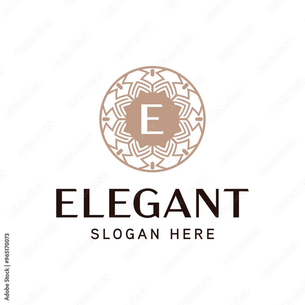 Fototapeta premium Sophisticated Crest Logo Template for Luxury Enterprises