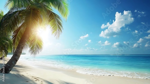 Wallpaper Mural Tropical Paradise Beach Torontodigital.ca