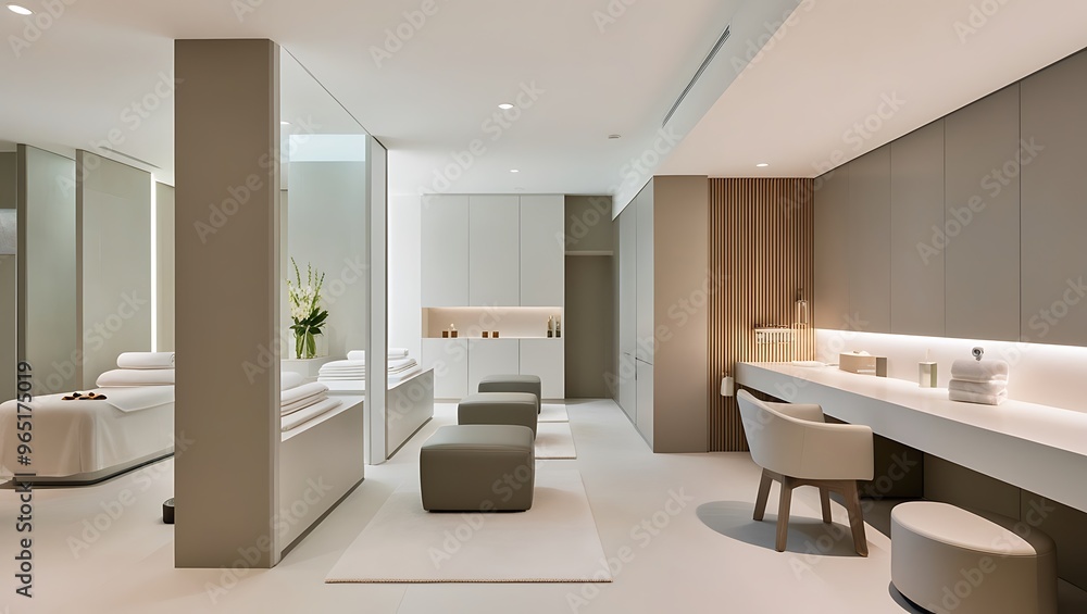 Fototapeta premium Luxurious Spa Center: Rejuvenate with Premium Treatments, Relaxing Ambiance, and Expert Therapists