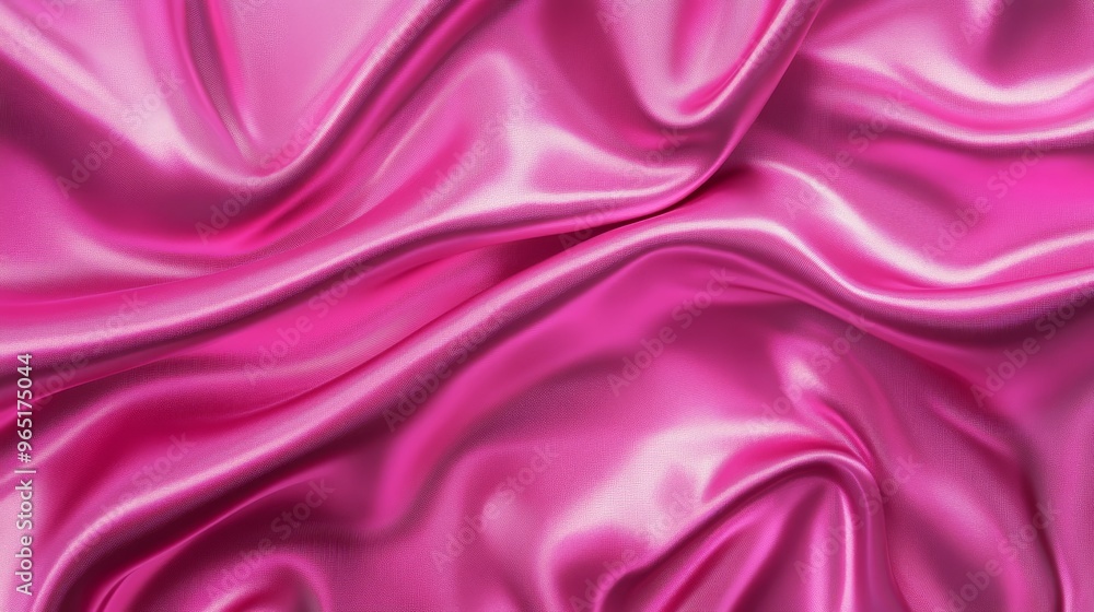 Fototapeta premium Pink satin fabric background