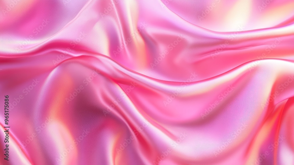 Obraz premium Pink satin fabric background