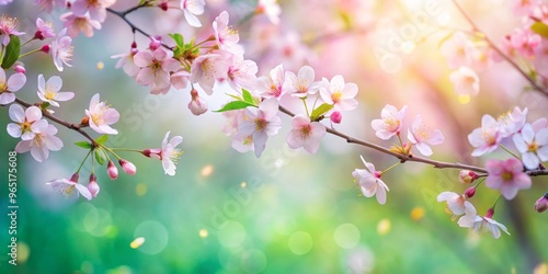 Delicate Pink Cherry Blosso...