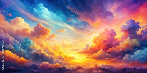 Dreamy Sunset Cloudscape Vi...