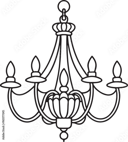 chandeliers vector 