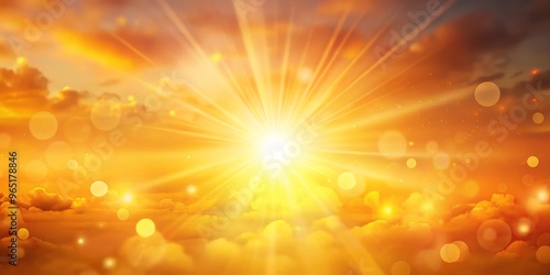 Golden Sunset with Sun Rays...