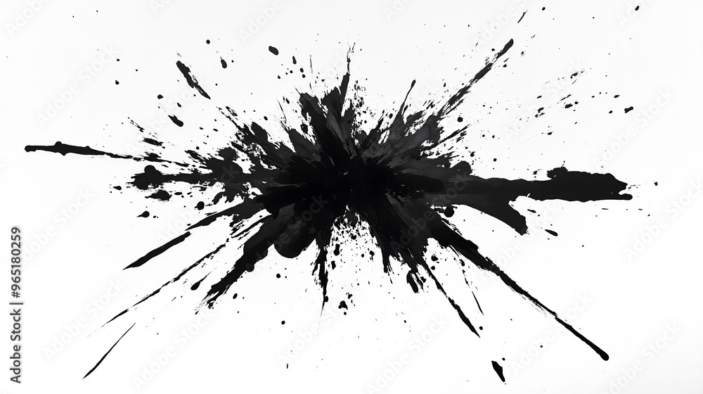 An abstract black ink splatter spreading across transparent background, creating a bold, chaotic visual impact. The high-contrast design evokes a sense of spontaneity and energy. An abstract black ink splatter spreading across transparent background, creating a bold, chaotic visual impact. The high-contrast design evokes a sense of spontaneity and energy.