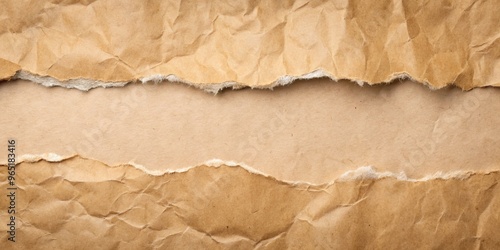 Torn Brown Paper Texture, B...