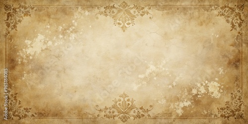 Vintage Ornate Frame on Age...