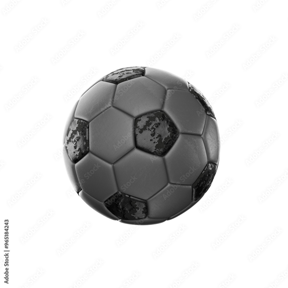 grey soccer football on transparent background grey soccer football on transparent background