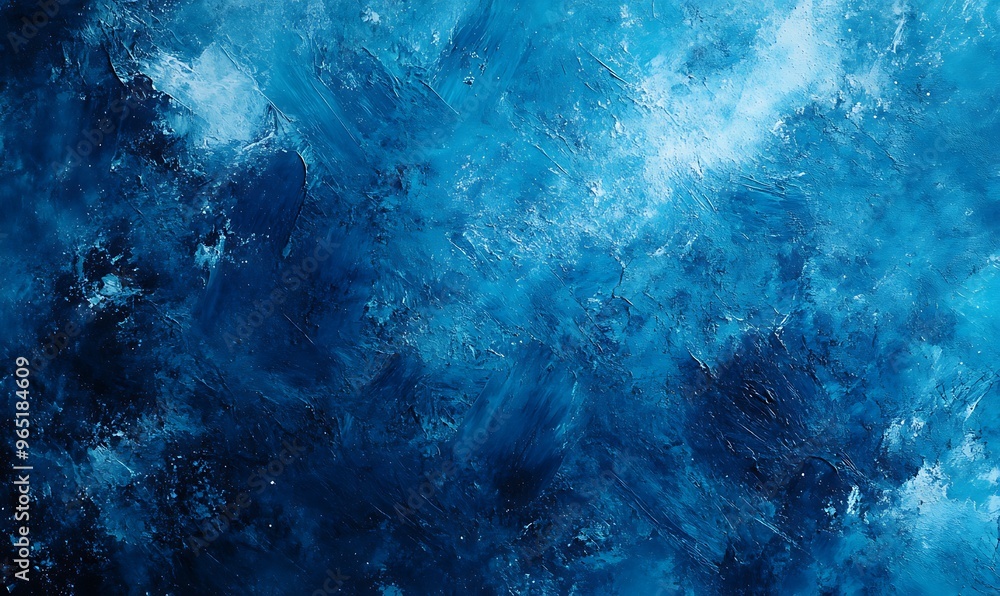 Fototapeta premium Abstract watercolor paint background dark blue color grunge texture for background.