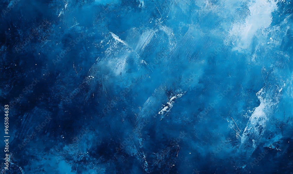 Obraz premium Abstract watercolor paint background dark blue color grunge texture for background.