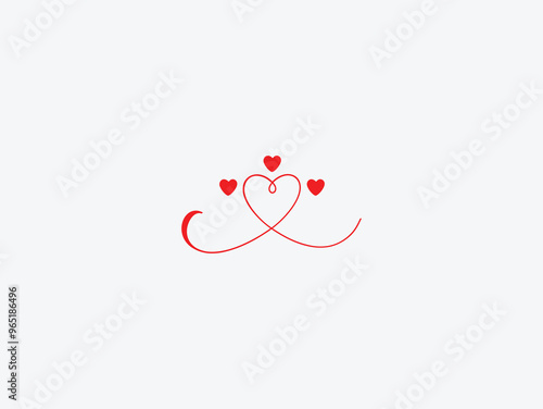 Love cretative art , modern love icon vector, unique love logo design