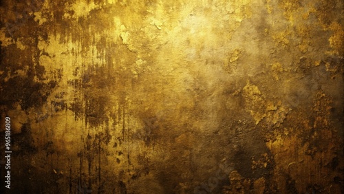 Gold and black painted wall with abstract grunge texture , gold, black, paint, wall