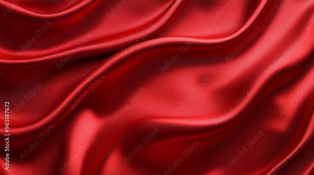 Red satin fabric background Red satin fabric background
