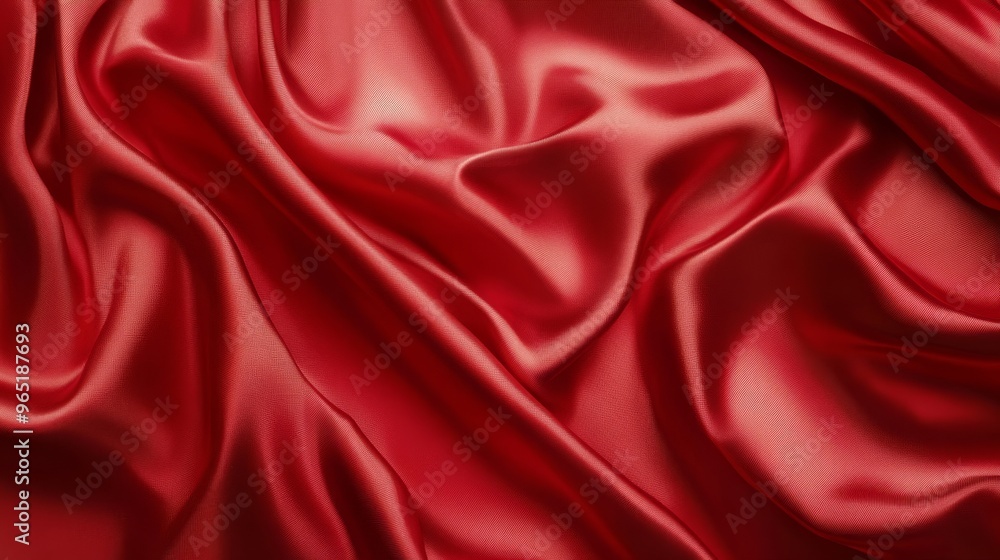 Red satin fabric background Red satin fabric background