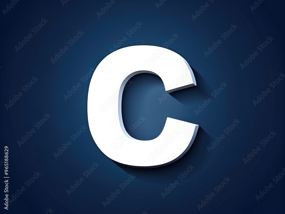 Modern sans-serif letter C in bold white font stands out against a dark blue background, symbolizing clarity and professionalism in digital design elements. Modern sans-serif letter C in bold white font stands out against a dark blue background, symbolizing clarity and professionalism in digital design elements.