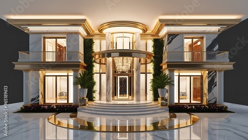 real estate agency. signing mortgage contract document and demonstrating. futuristic business