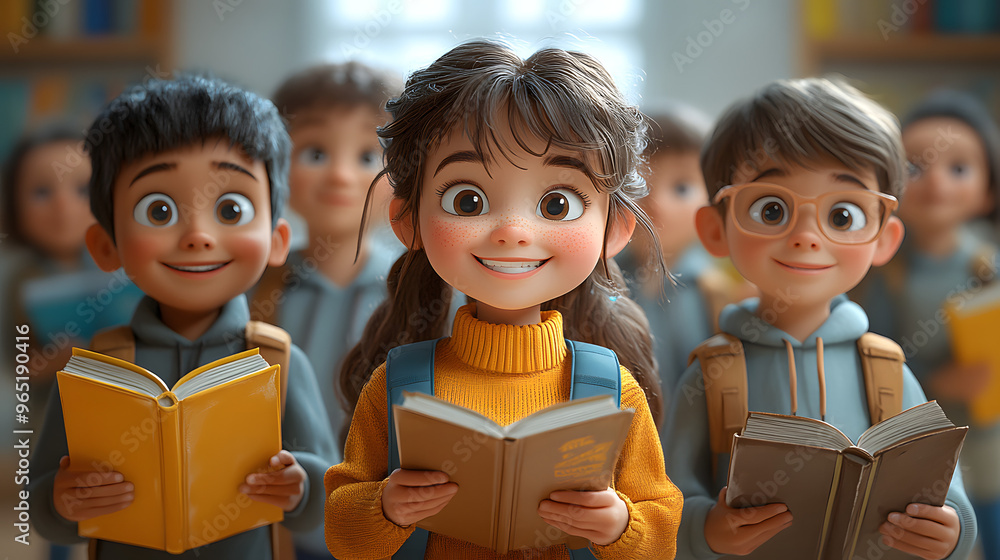 “A Group of Happy Multiethnic Children in a Vibrant School Setting, Smiling and Interacting, Celebrating Diversity, Friendship, and Joyful Learning in an Inclusive and Supportive Educational Environme “A Group of Happy Multiethnic Children in a Vibrant School Setting, Smiling and Interacting, Celebrating Diversity, Friendship, and Joyful Learning in an Inclusive and Supportive Educational Environme