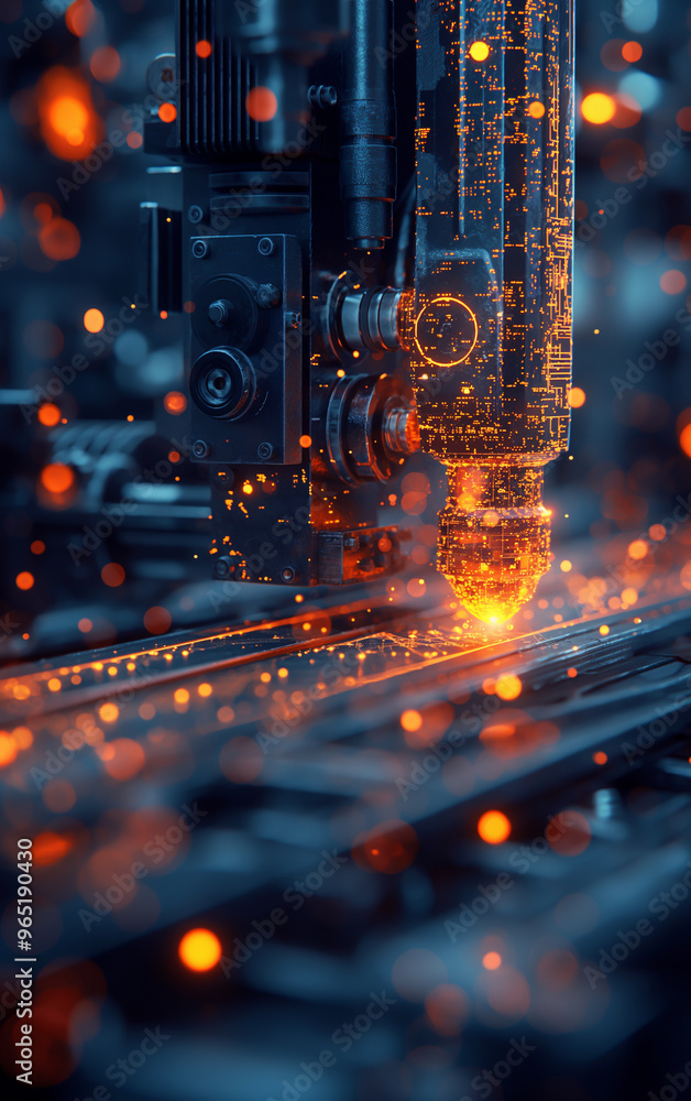 Obraz premium 3D digital printer in action