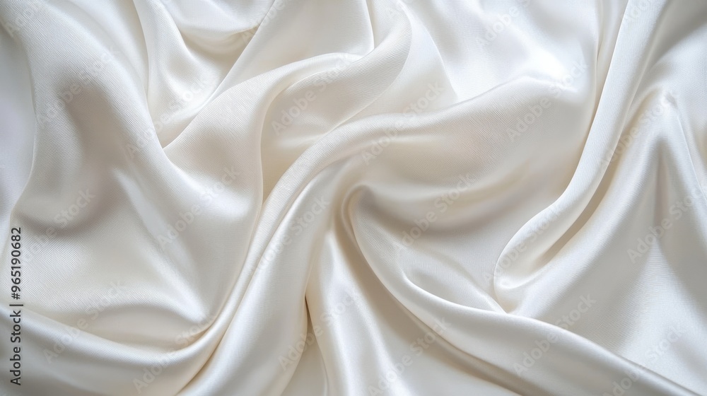 White satin fabric background White satin fabric background