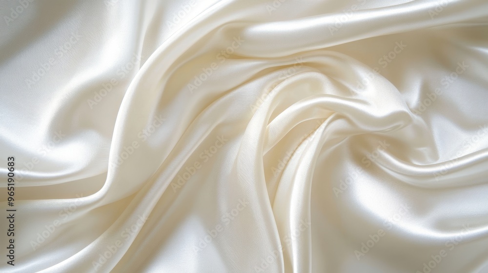 White satin fabric background White satin fabric background