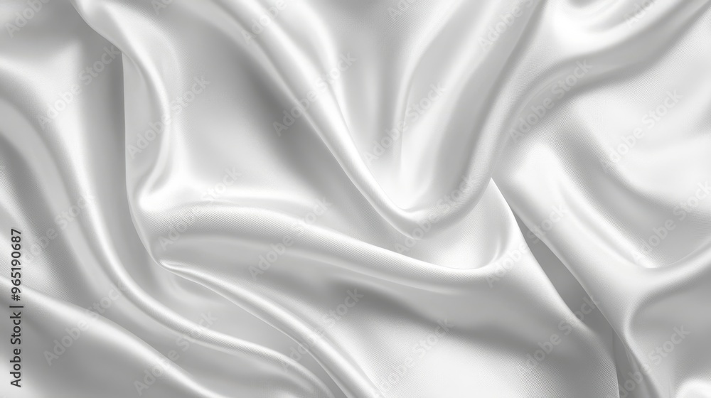 White satin fabric background White satin fabric background