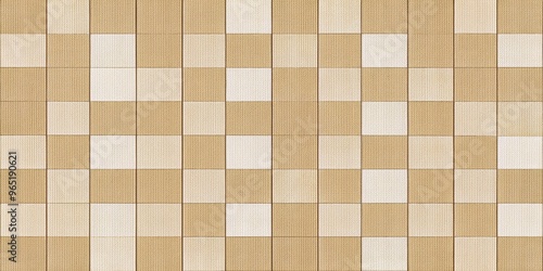 Wallpaper Mural Beige and White Checkerboard Texture, Seamless Pattern, Fabric, Checkerboard , Texture , Seamless Torontodigital.ca