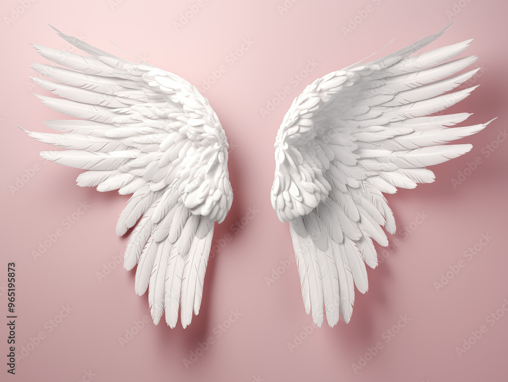 Obraz premium White angel wings